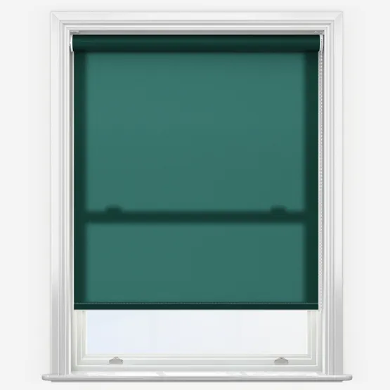 Deluxe Plain Forest Green Roller Blind