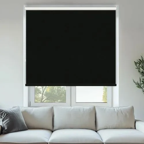 Vibe Blackout Black Roller Blinds - Shop Now