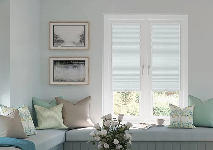 Umbra (Blackout) Ice Blue - Stick Fit Honeycomb Blind