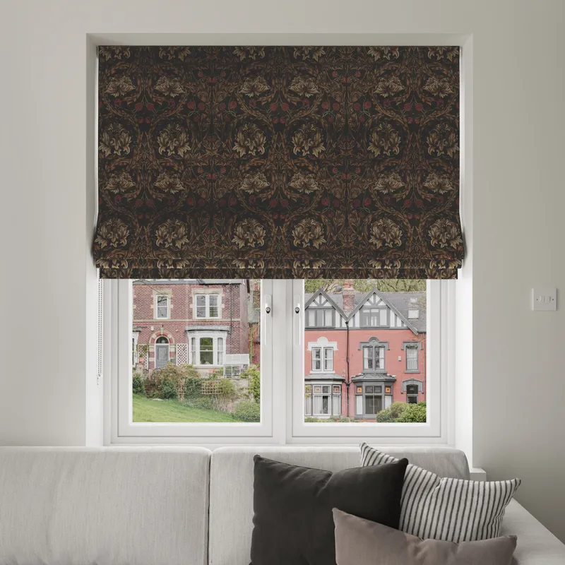 William Morris At Home African Marigold Velvet Walnut Blinds Uk