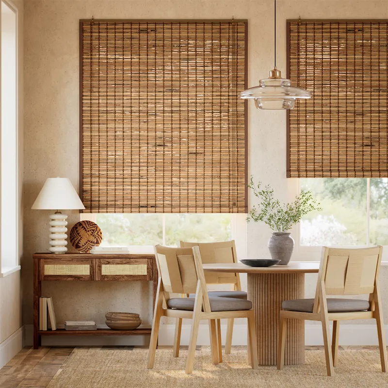 Loreto Walnut & Demerara Roll Up Blind