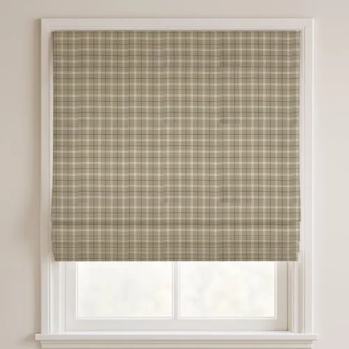 Roxanne Natural Deluxe Roman Blinds