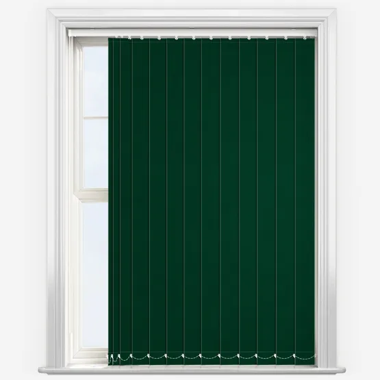 Deluxe Plain Forest Green Vertical Blind