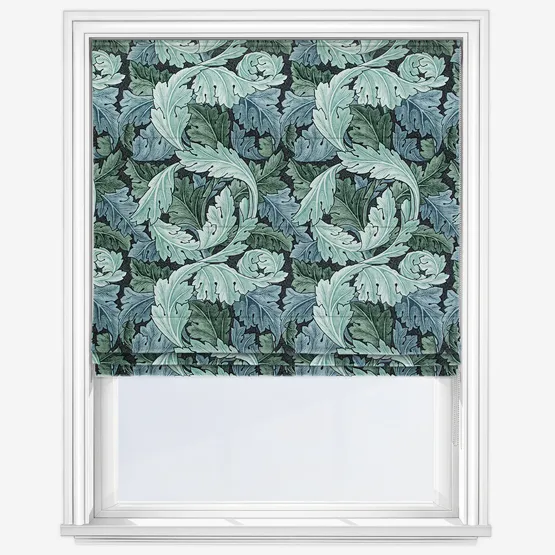 William Morris At Home Acanthus Indigo Roman Blind