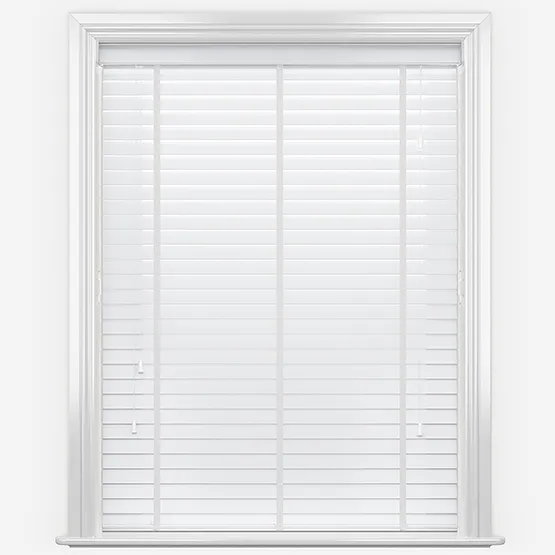 Lusso Piano Piano White With Tapes Wooden Venetian Blind