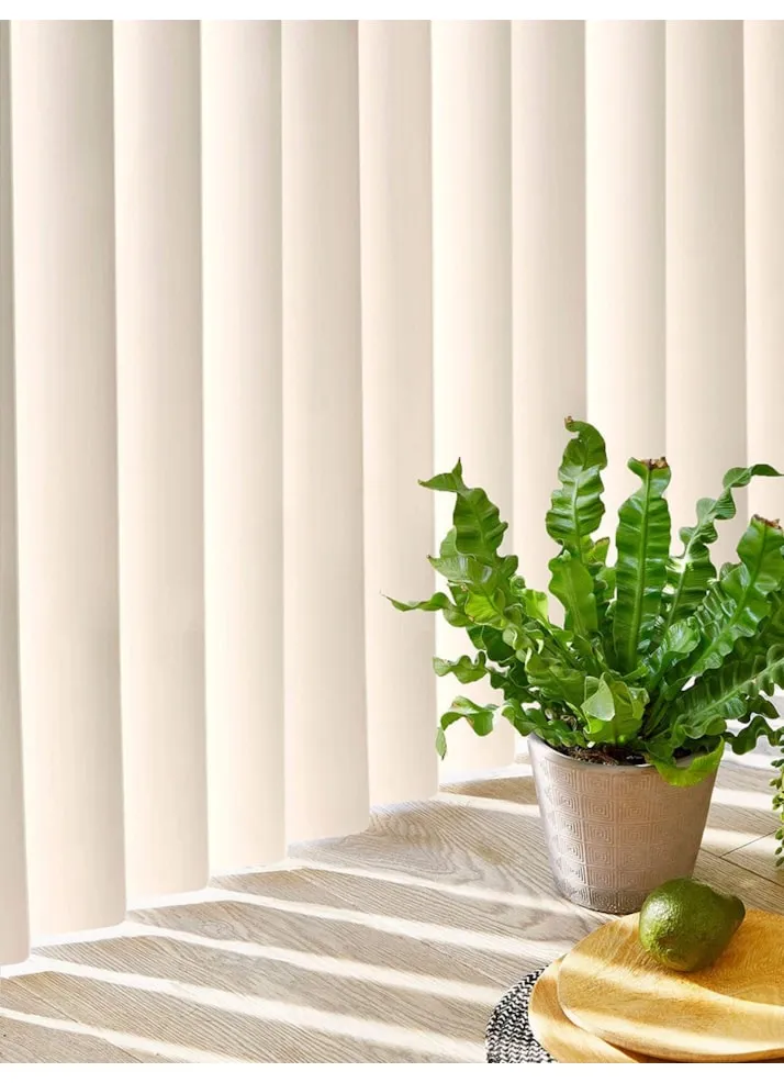 Matte Ivory Rigid Pvc 89mm Vertical Blind