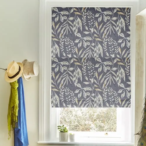 Laguna Ebony Deluxe Roman Blinds