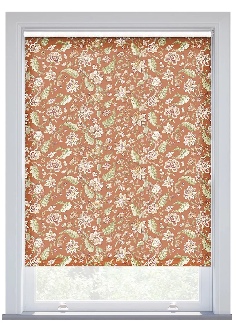 Jl X Sanderson Newnham Courtney Paprika Sage Roller Blind