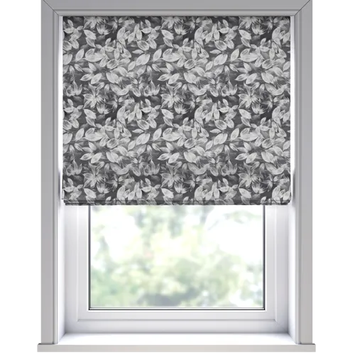Folina Slate Deluxe Roman Blinds