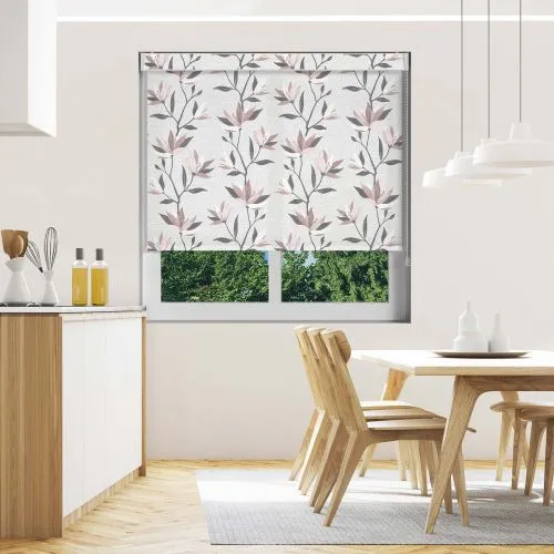 Lilium Blush Pelmet Roller Blind