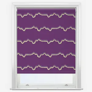 Sonova Studio Retro Wave Purple Fuchsia Roller Blind