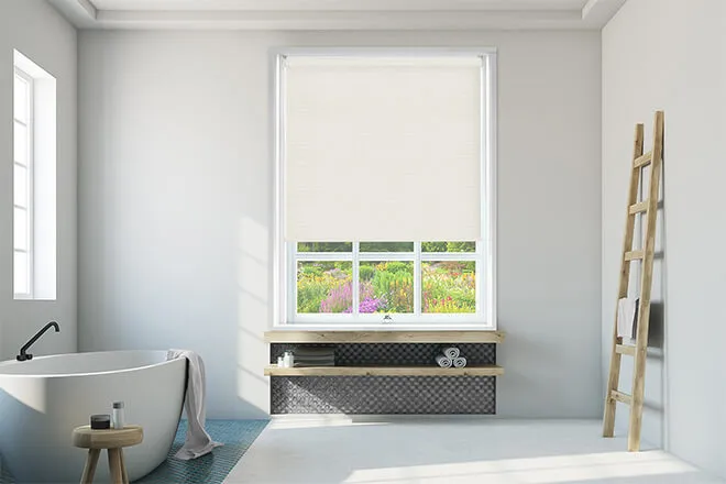 Celine Cream - Moisture Resistant Blackout Roller Blind