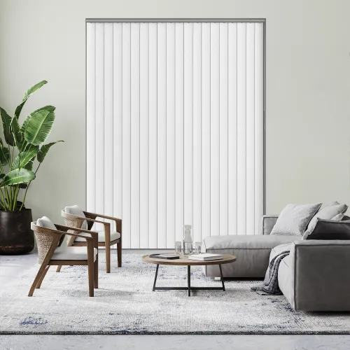 Zoe White Rigid Pvc Vertical Blind