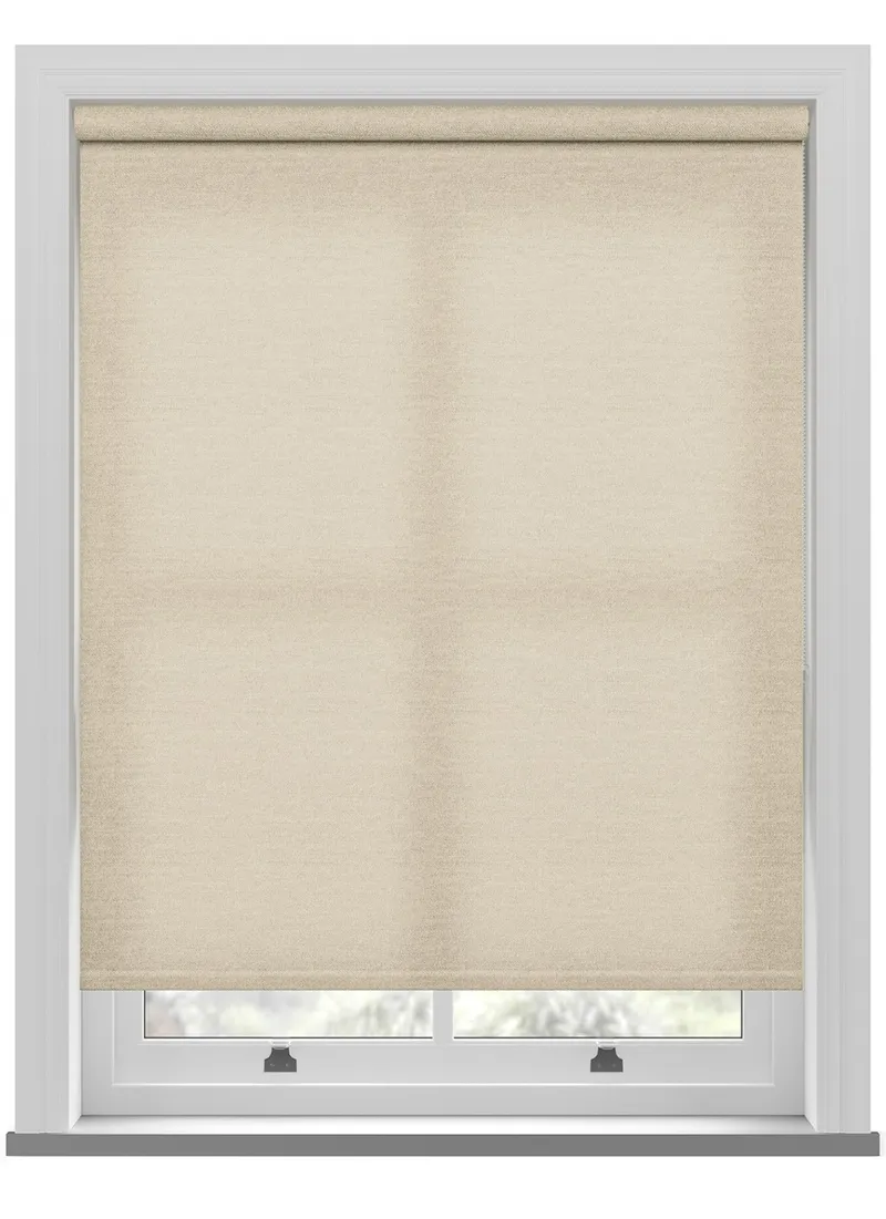 Almond Woven Electric Roller Blind