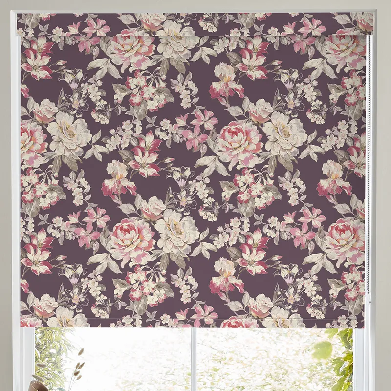Bloom Made To Measure Blackout Roller Blind Blackberry