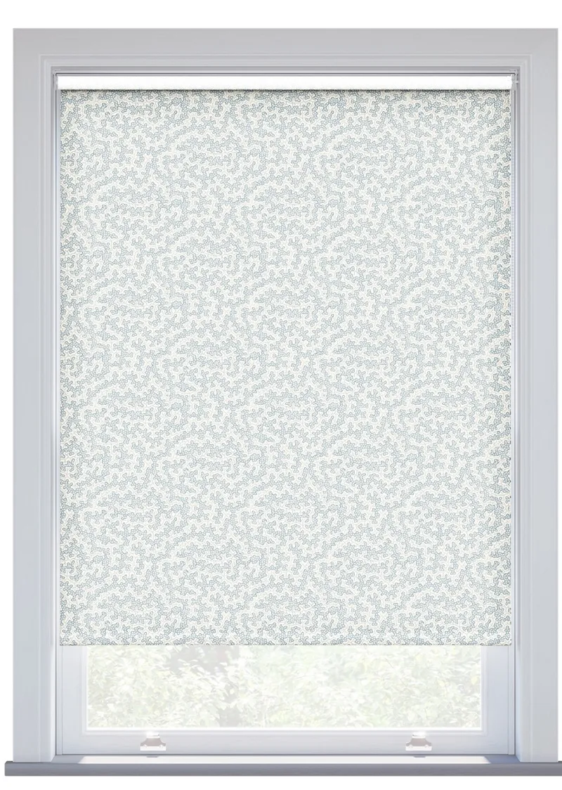 Jl X Sanderson Truffle Dove Blue Roller Blind