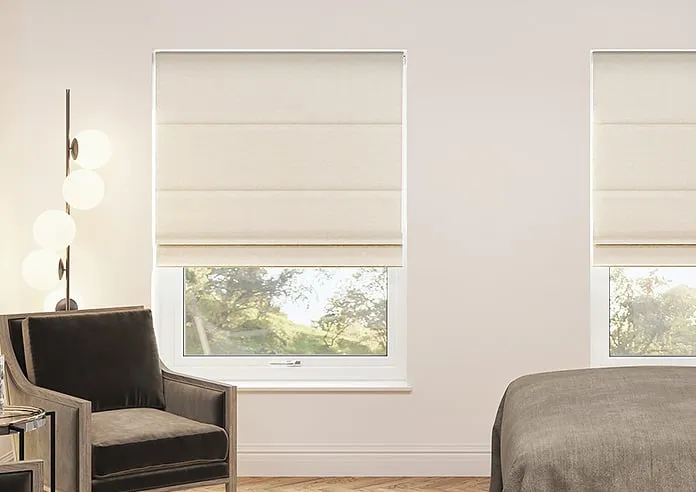 Rolling Hills Velvet Natural - Roman Blind