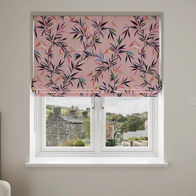 Sara Miller Bamboo Soft Pink Blinds Uk