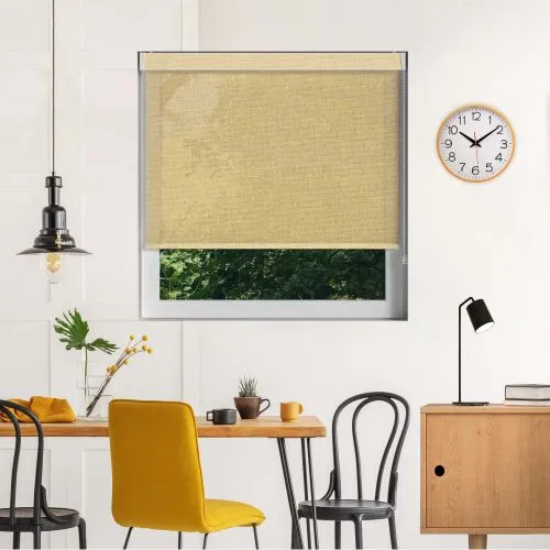 Voile Cream Pelmet Roller Blind