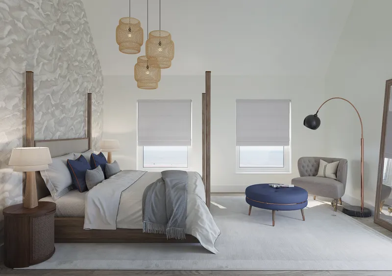 Sydney Silver - Roman Blind