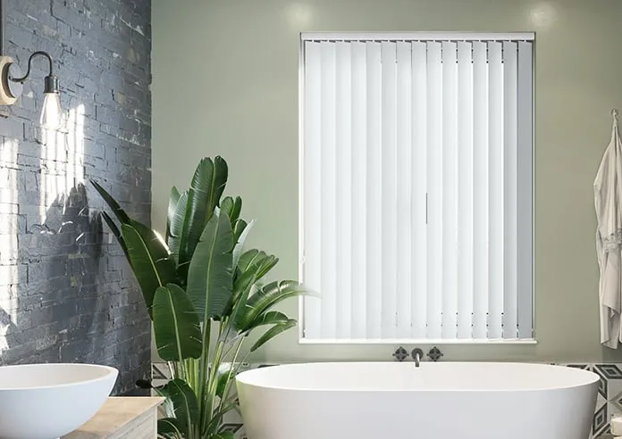 Trinity (Fr Blackout) Milk White - Vertical Blind