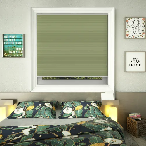 Free Hanging Dovestone Blackout Spring Honeycomb Pleated Blind