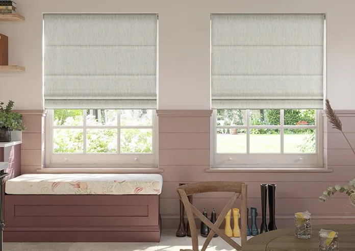 Culross (Blackout) Speckled Stone - Roman Blind