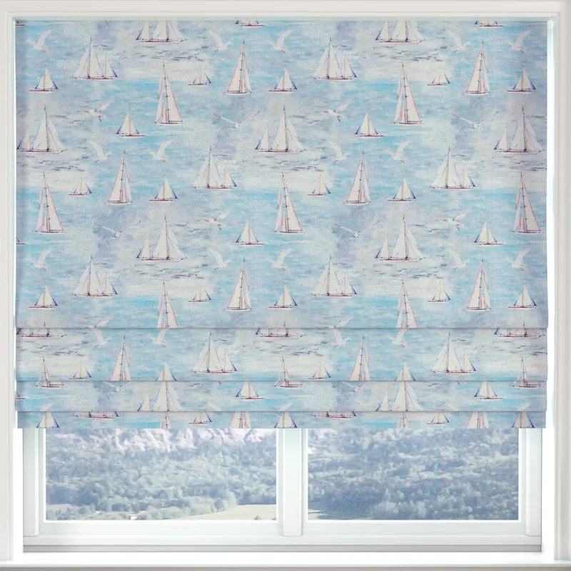Ante Decor Sail Away Made To Measure Roman Blind Ocean