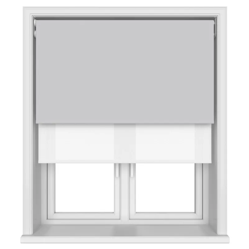 Bella Vellum Motorised Double Roller Blind Blinds Uk