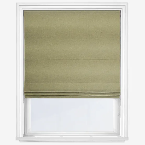 Moon Earth Olive Roman Blind