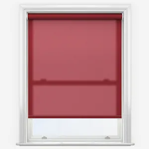 Deluxe Plain Red Roller Blind
