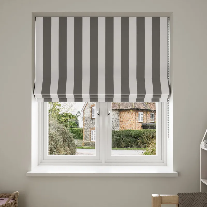 Laura Ashley Lille Stripe Steel Blinds Uk