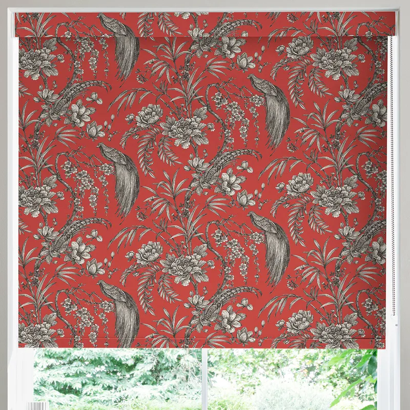 Catalan Made To Measure Blackout Roller Blind Crimson