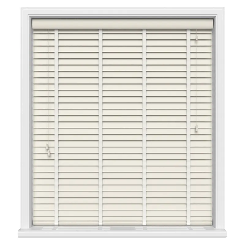 Soft Cream Luxury Ecowood Uk - Wooden Blinds