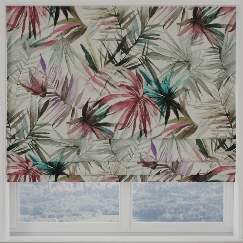 Waikiki Made To Measure Roman Blind Hibiscus