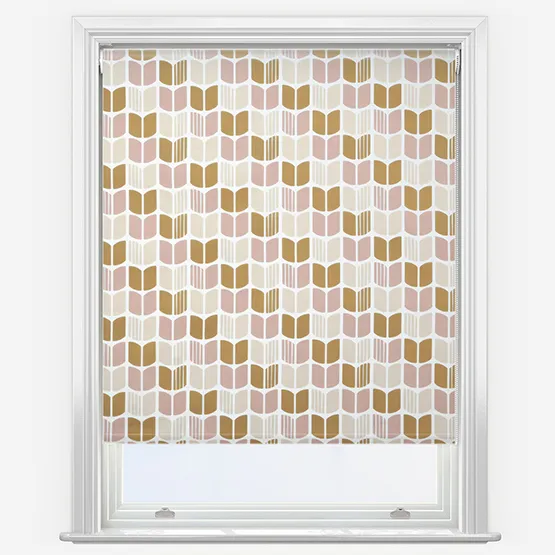 Sonova Studio Nordic Petal Blush And Olive Roller Blind