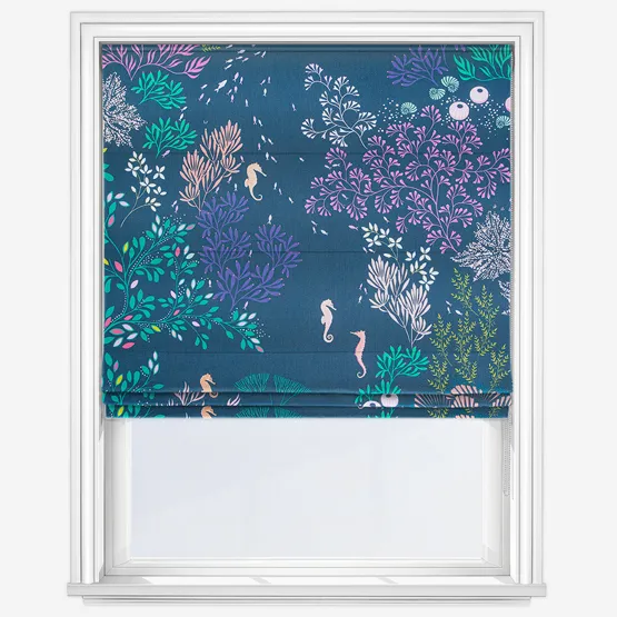 Sara Miller Underwater Midnight Roman Blind