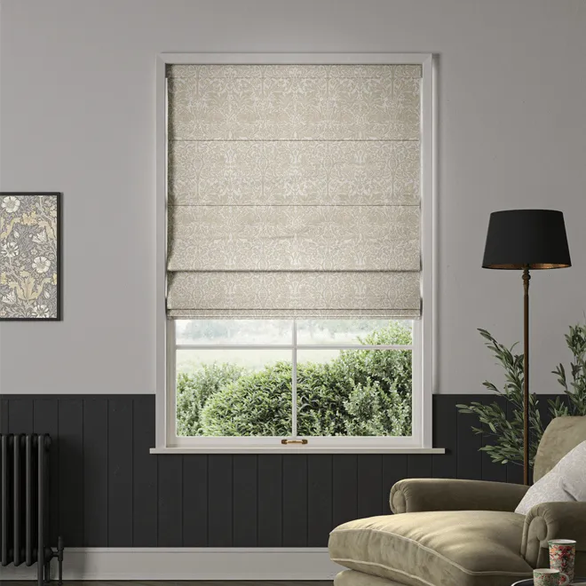 William Morris At Home Brother Rabbit Boucle Linen - Designer Roman Blind