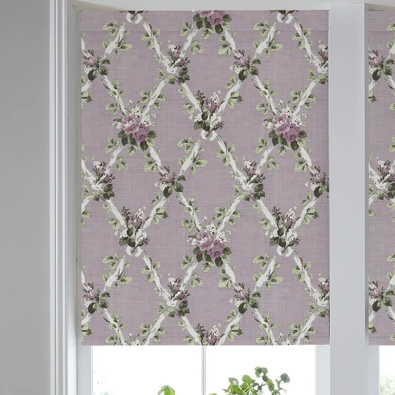 Laura Ashley Elwyn Made To Measure Blackout Roller Blind Grape