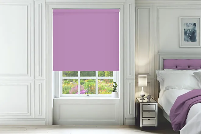Dakota Lilac - Moisture Resistant Blackout Roller Blind