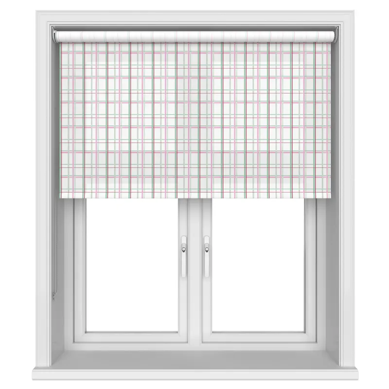 Laura Ashley Burford Check Rose Blinds Uk