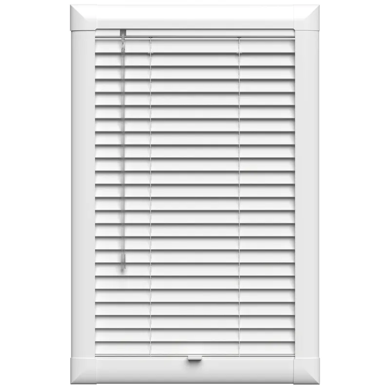 Pure White Perfect Fit Uk - Wooden Blinds