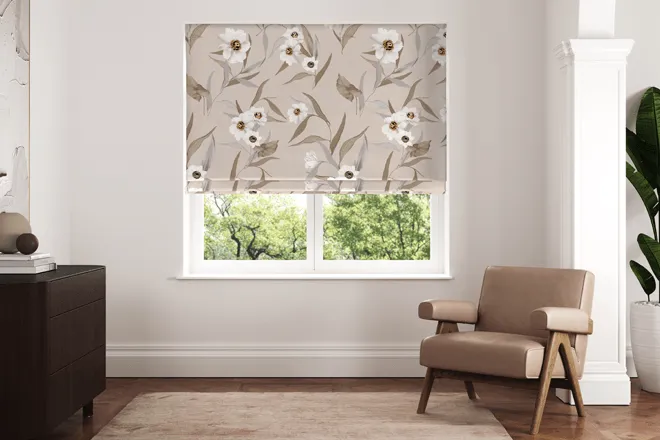 Ted Baker Cabana Natural - Designer Roman Blind