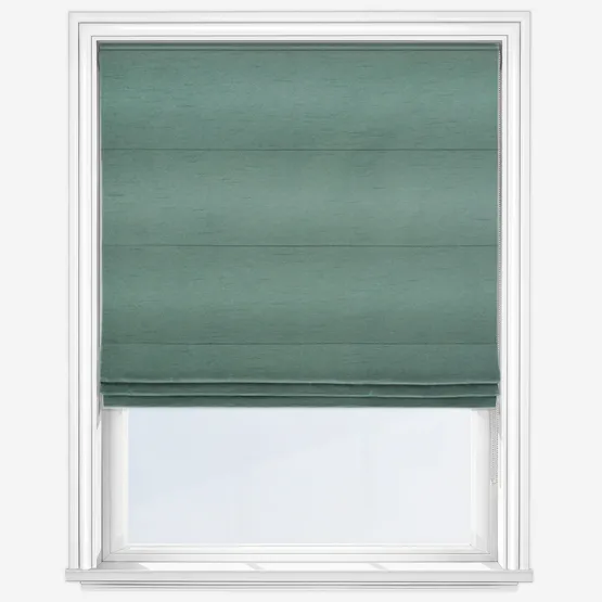 Touched By Design Luxe Faux Silk Azure Roman Blind