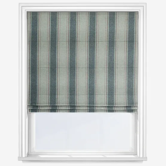 Moon Regency Silver Aqua Roman Blind