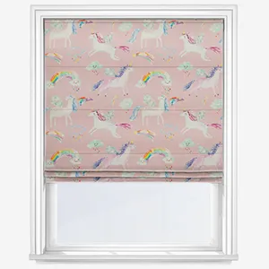 Voyage Unicorn Dance Blossom Roman Blind