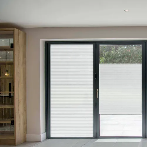 Fittoframe Dovestone Blackout White Honeycomb Pleated Blind