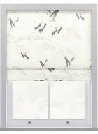 Laura Ashley Animalia Silver Roman Blind