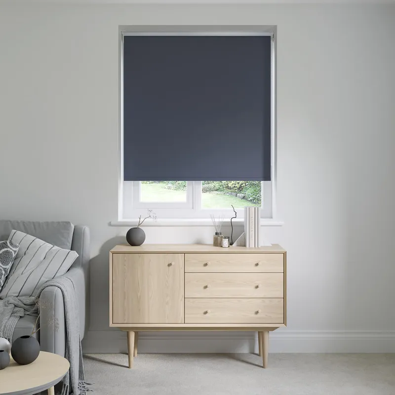 Barcelona Indigo Blue Roller Blinds