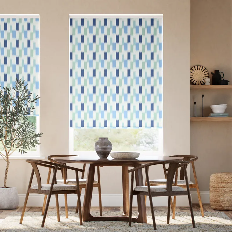 Utto Pacific Teal Roller Blind